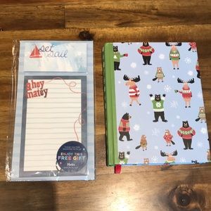 Hardcover Journal and Magnetic Notepad